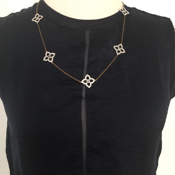 Vince Silk Mixed Media Overlay Tank - Picture 4 of 8